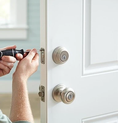 Deadbolt and doorknob