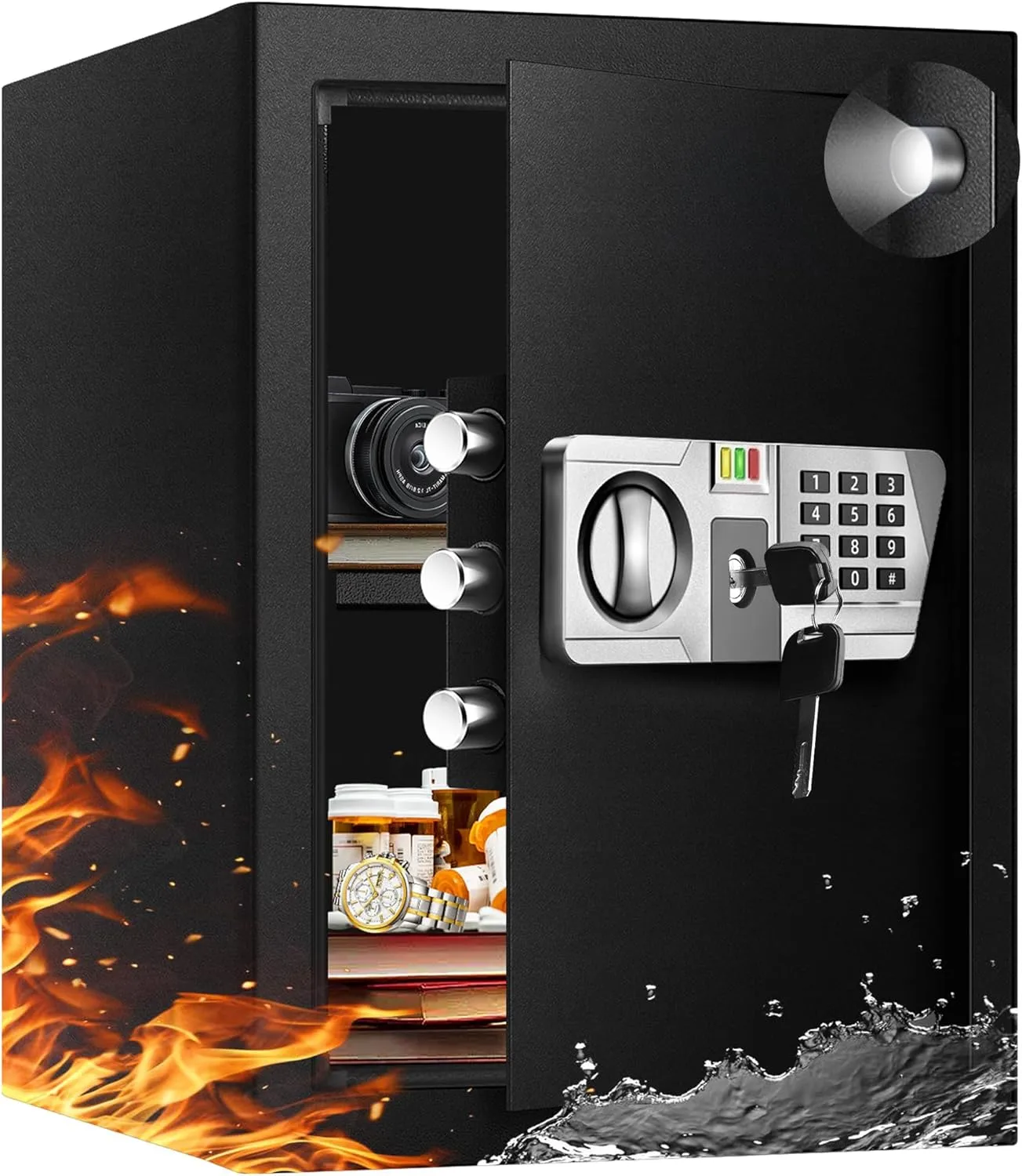 Fireproof and water proof safe medium size